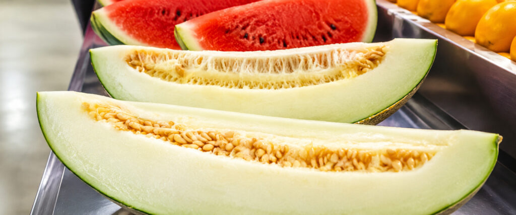 melon y sandia. frutas estrella del verano